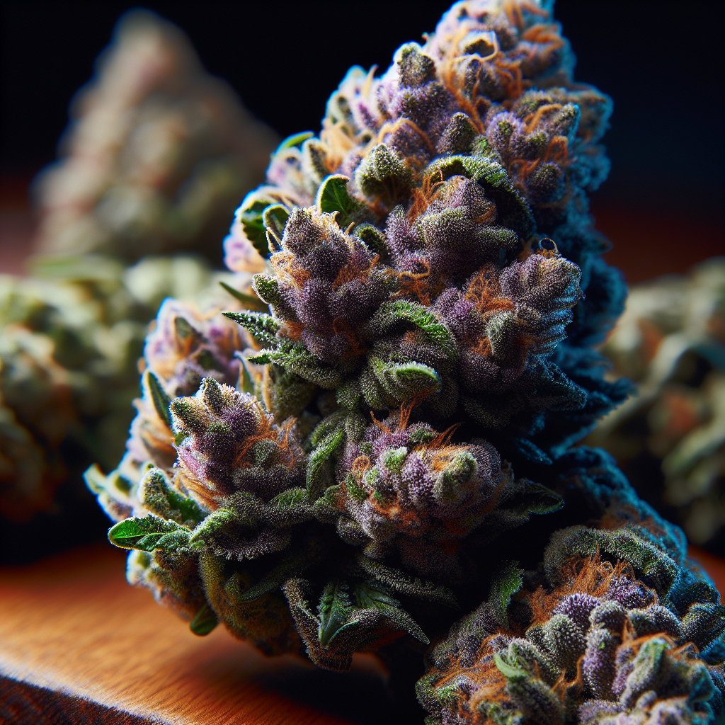 London Pound Cake cannabis strain buds close-up