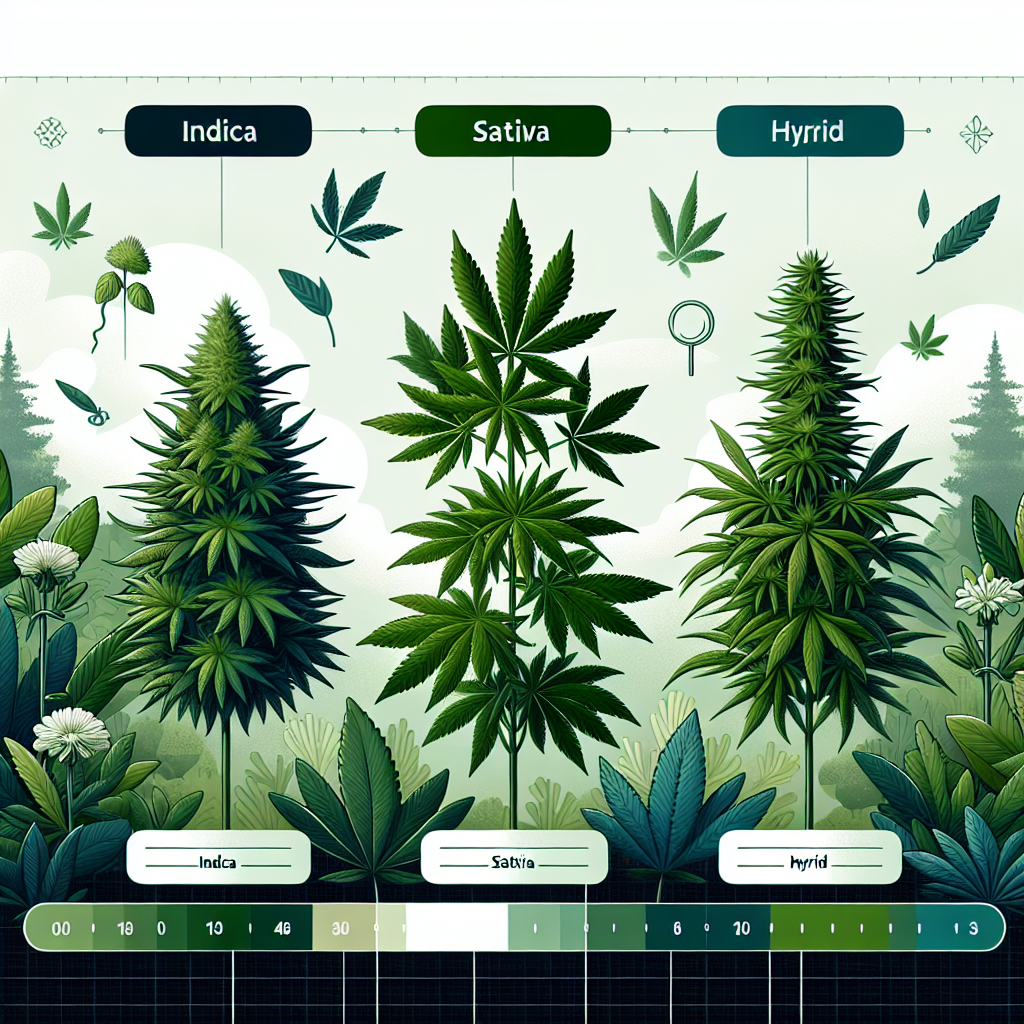 Indica vs Sativa vs Hybrid cannabis comparison